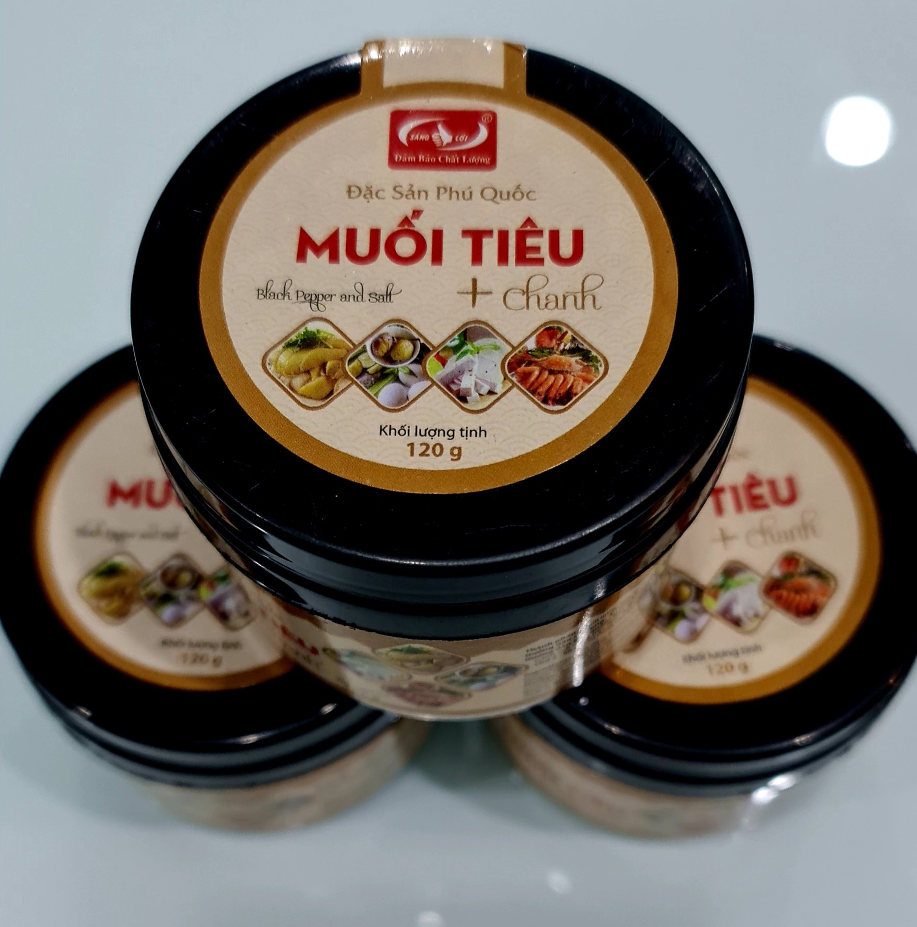 Muối Hồng Tiêu Phú Quốc (Chấm trái cây, thịt gà, hải sản )